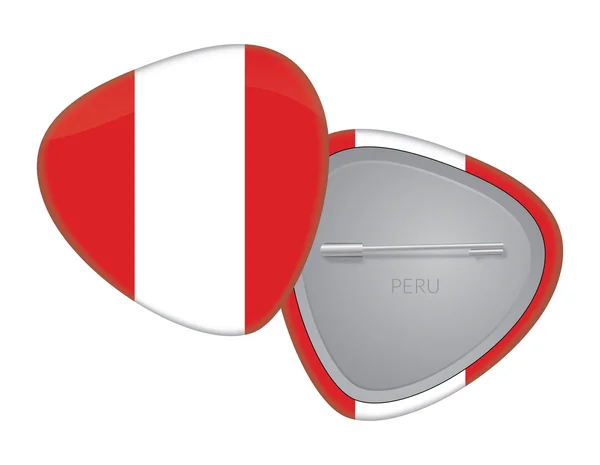 Векторний прапор бейдж серії - Перу — стоковий вектор