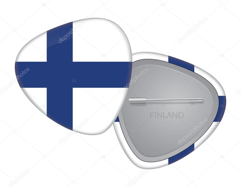 Vector Flag Badge Series - Finland