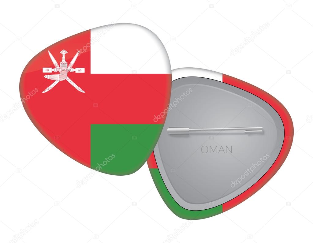 Vector Flag Badge Series - Oman