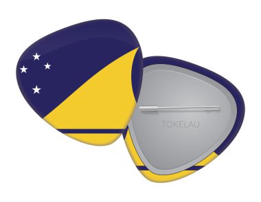 Vektör bayrağı rozeti serisi - Tokelau