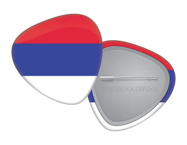 Vector Flag Badge Series - Republika Srpska — Stock Vector