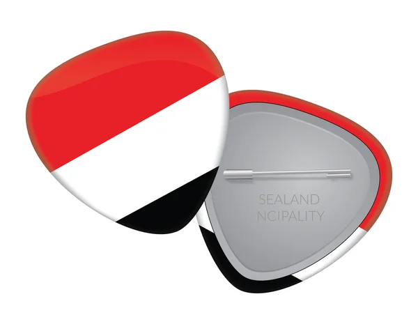 Vektor vlajky odznak Series - Sealand ncipality — Stockový vektor