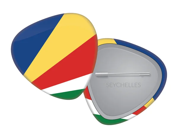 Serie di distintivi della bandiera vettoriale - Seychelles — Vettoriale Stock