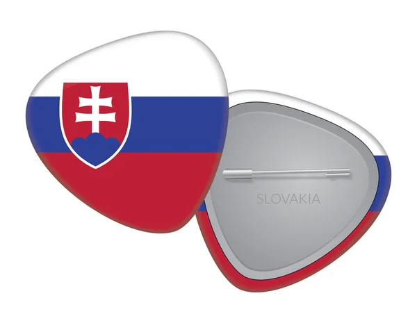 Vector Flag Badge Series - Slovakia — Stock Vector