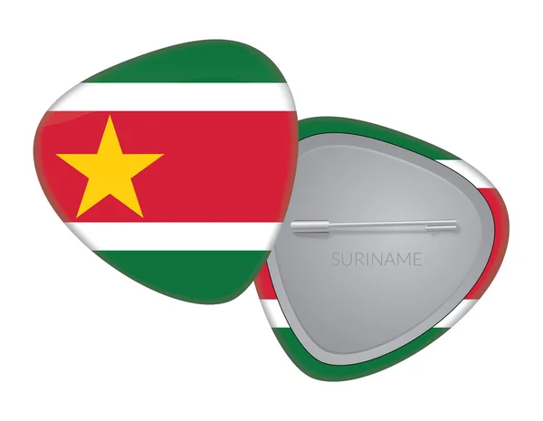 Vektor zászlós jelvény sorozat - Suriname — Stock Vector