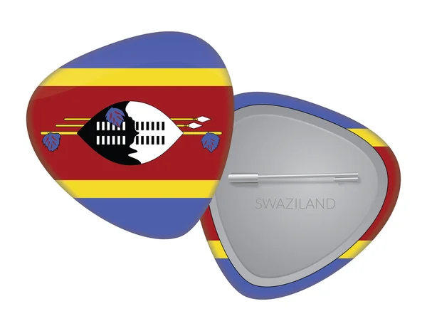 Vector Flag Badge Series - Swaziland — Stock Vector