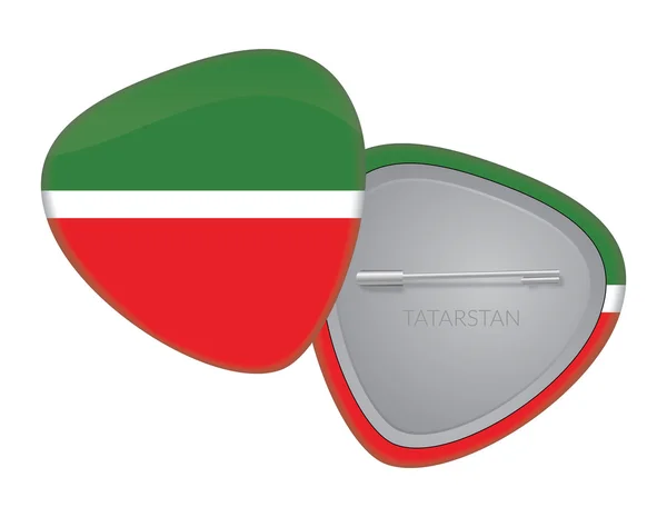 Vektor vlajky odznak Series - Tatarstan — Stockový vektor