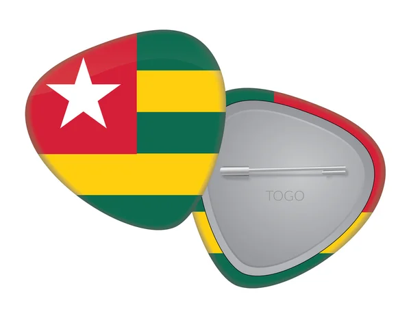 Serie de insignias de bandera vectorial - Togo — Archivo Imágenes Vectoriales
