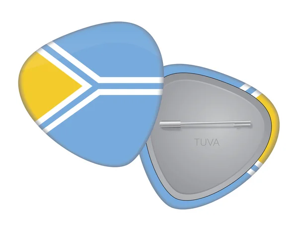 Vektor vlajky odznak Series - Tuva — Stockový vektor