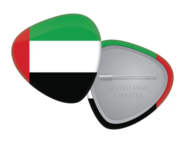 Vektor Flagge Badge Serie - vereinigte Arabische Emirate — Stockvektor