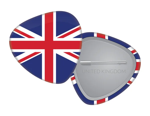 Vektor flagga Badge serien - Storbritannien — Stock vektor