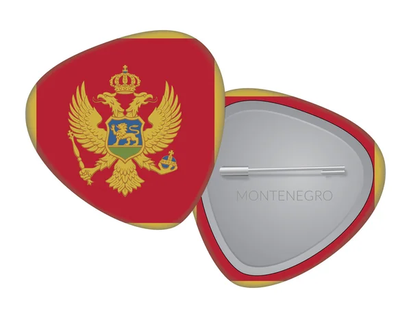 Vector Vlag Badge Series - Montenegro — Stockvector