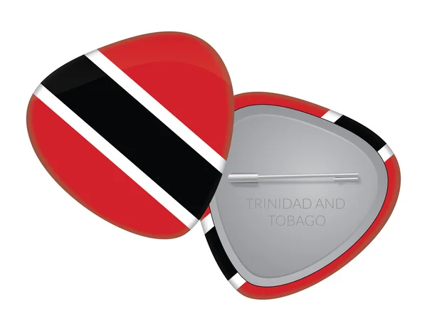 Vector Flag Badge Series - Trinidad and Tobago Flag Badge — Stock Vector