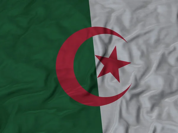Closeup karıştırdı Cezayir bayrağı — Stok fotoğraf