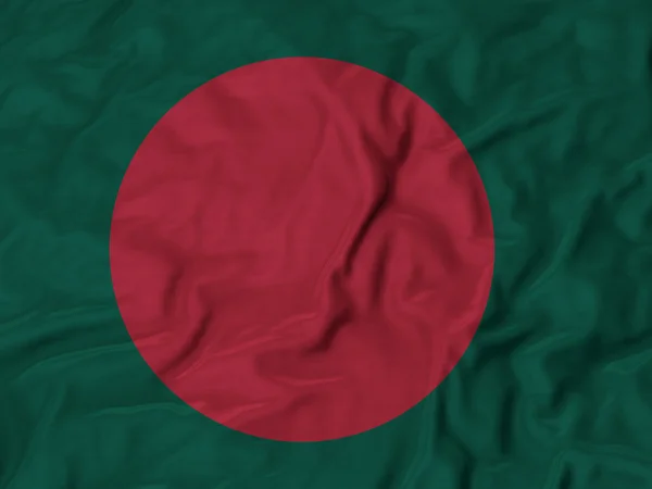 Vértes fodros Banglades zászló — Stock Fotó