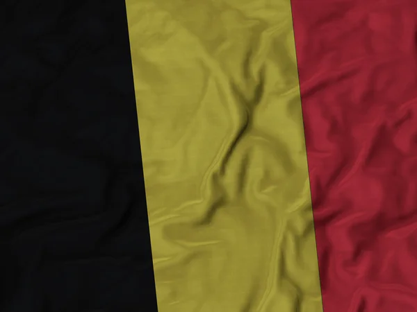 Zbliżenie potargane Belgia flagi — Zdjęcie stockowe