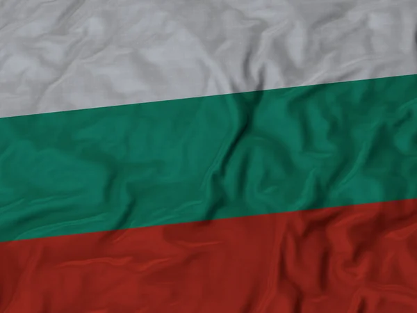 Vértes fodros bolgár zászló — Stock Fotó