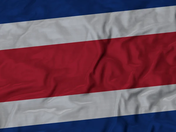 Närbild av ruggig Costa_Rica flagga — Stockfoto