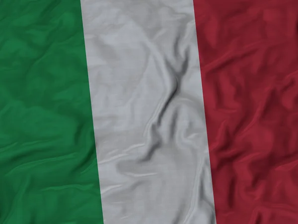 Closeup of Ruffled Italy Flag — Stock Photo, Image