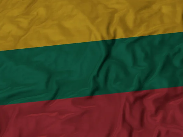 Closeup of Ruffled Vietnam Flag