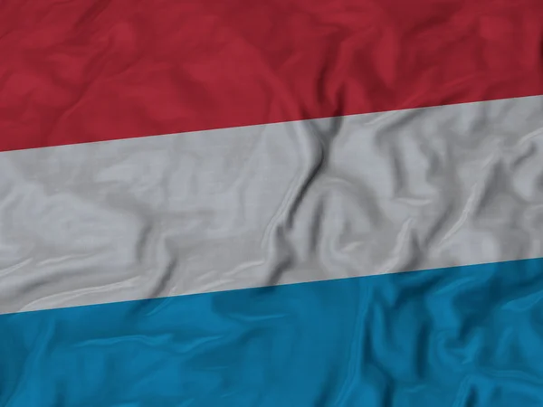 Primer plano de la bandera de Luxemburgo con volantes — Foto de Stock