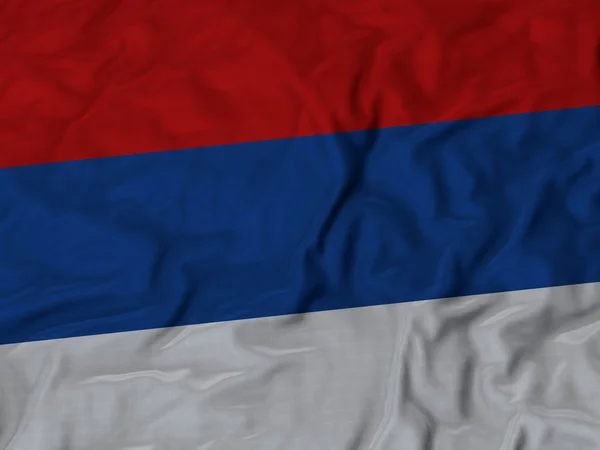Closeup της σημαίας αναστατωμένα Republika_Srpska — Φωτογραφία Αρχείου