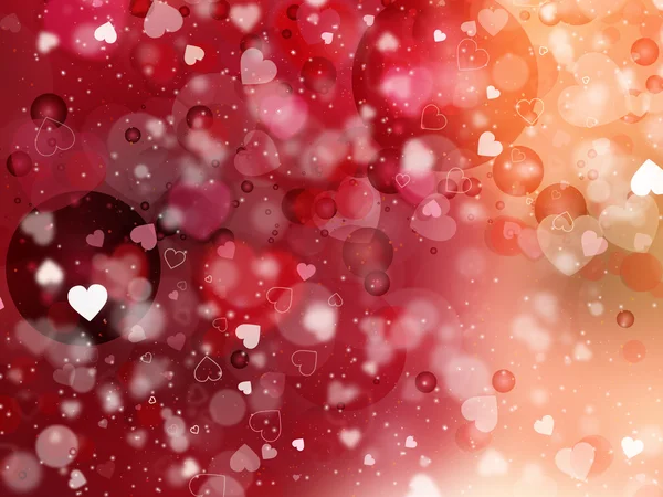 Hart wazig lights op kleurrijke achtergrond, harten textuur bac — Stockfoto
