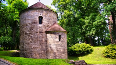Romanesk rotunda castle Hill, cieszyn, Polonya