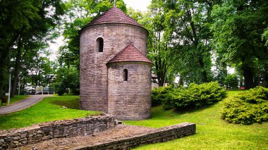 Romanesk rotunda castle Hill, cieszyn, Polonya