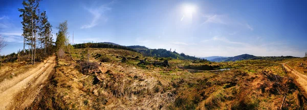 Bellissimo panorama delle montagne — Foto Stock