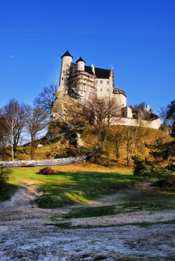 Medieval castle in Bobolice, near Mirów, Poland