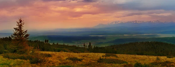 Pilsko. Beskid Zywiecki, Polsko — Stock fotografie