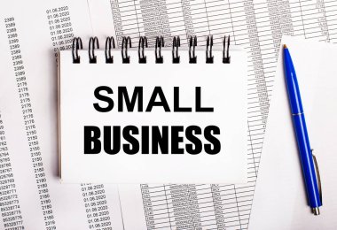 Masanın üzerinde çizelgeler ve raporlar var. Mavi bir kalem ve üzerinde küçük iş yazan bir defter var.