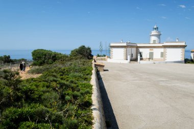 Cap Blanc deniz feneri, Llucmajor, Mallorca, Balearic Adaları, İspanya