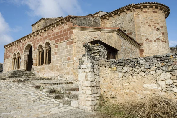 Romanesque Church Jodra Del Pinar San Juan Bautista Γουαδαλαχάρα Ισπανία — Φωτογραφία Αρχείου