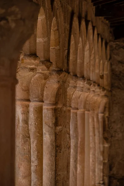 Arcaded Gallery Semicircular Arches Paired Columns Church Savior 13Th Century — Stock Photo, Image