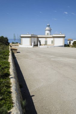 Cap Blanc deniz feneri, Llucmajor, Mallorca, Balearic Adaları, İspanya