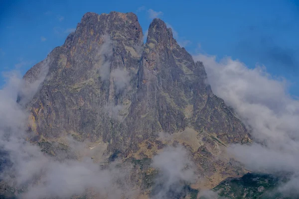 Midi Ossau Pico 2884 Metros Gentau Lago Ayous Lagos Tour — Fotografia de Stock