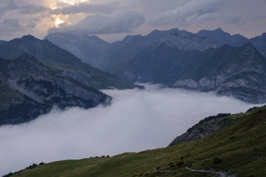 Espuguettes 'ten Gavarnie Sirki, Pireneler Ulusal Parkı, Hautes-Pyrenees, Fransa