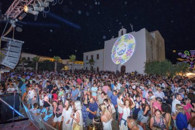 Fiesta Çiçek Gücü, Sant Francesc Xavier, Formentera, Balear Adaları, İspanya