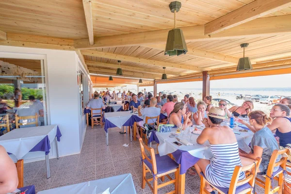 Restaurante Codol Foradat Beach Club Formentera Isole Baleari Spagna — Foto Stock