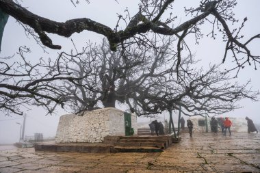 Moulay Abdeslam Ben Mchich 'in mezarı ve türbesi, Faslı Sufi aziz Almohad Halifeliği, Moulay Abdesalam köyü, Rift dağları, Fas