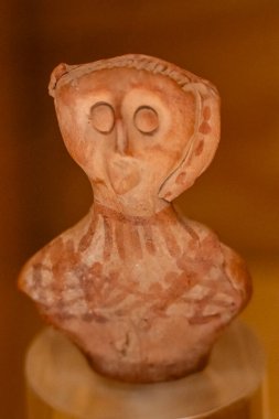 Erkek, seramik, Huesca, İber dönemi, MÖ 350-50 arası, Huesca Müzesi, Aragon Topluluğu, İspanya