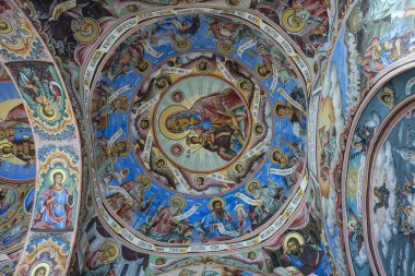 10. yüzyılda kurulan Rila Manastırı, Rilski Nehri Vadisi, Bulgaristan Cumhuriyeti, Avrupa