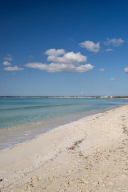 Ses Covetes plajı, Es Tenc, Campos, Mallorca, Balear Adaları, İspanya