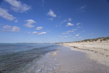 Ses Covetes plajı, Es Tenc, Campos, Mallorca, Balear Adaları, İspanya