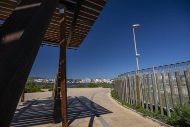 Deniz kenarında gezinti, Es Carnatge, Palma, Mallorca, Balear Adaları, İspanya