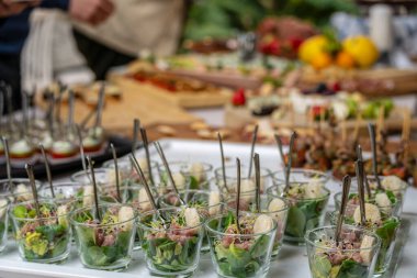 Ton balığı ve roka tapas, Mallorca, Balear Adaları, İspanya