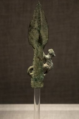 Bronz mızrak, Batı Han Hanedanlığı, Chengdu, Sichuan, Çin Halk Cumhuriyeti, Asya 'nın savaşan devlet dönemi.
