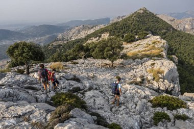 Sa Rateta-Na Franquesa-L 'Ofre, Serra de Tramuntana' nın doğal alanı, Majorca, Balear Adaları, İspanya